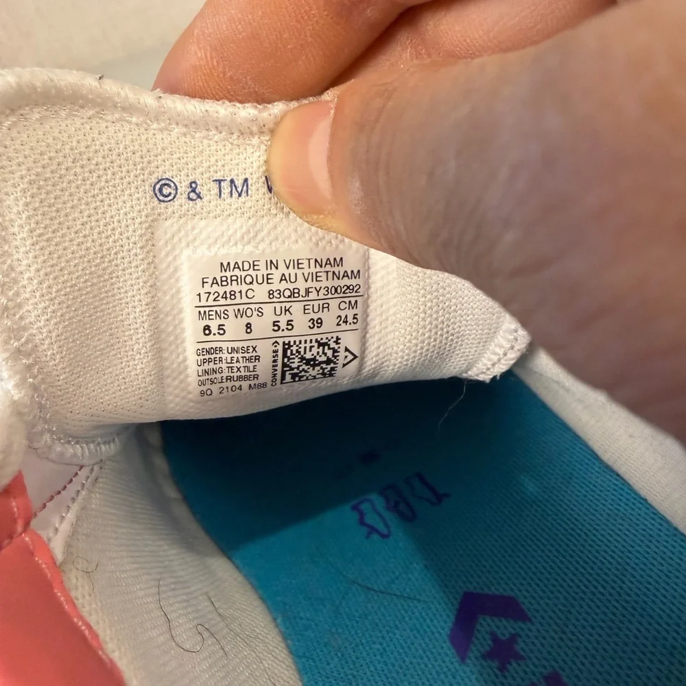 Space Jam x Converse Pro Leather Low LOLA BUNNY Sneakers 172481C women’s size‎ 8 - Picture 11 of 13